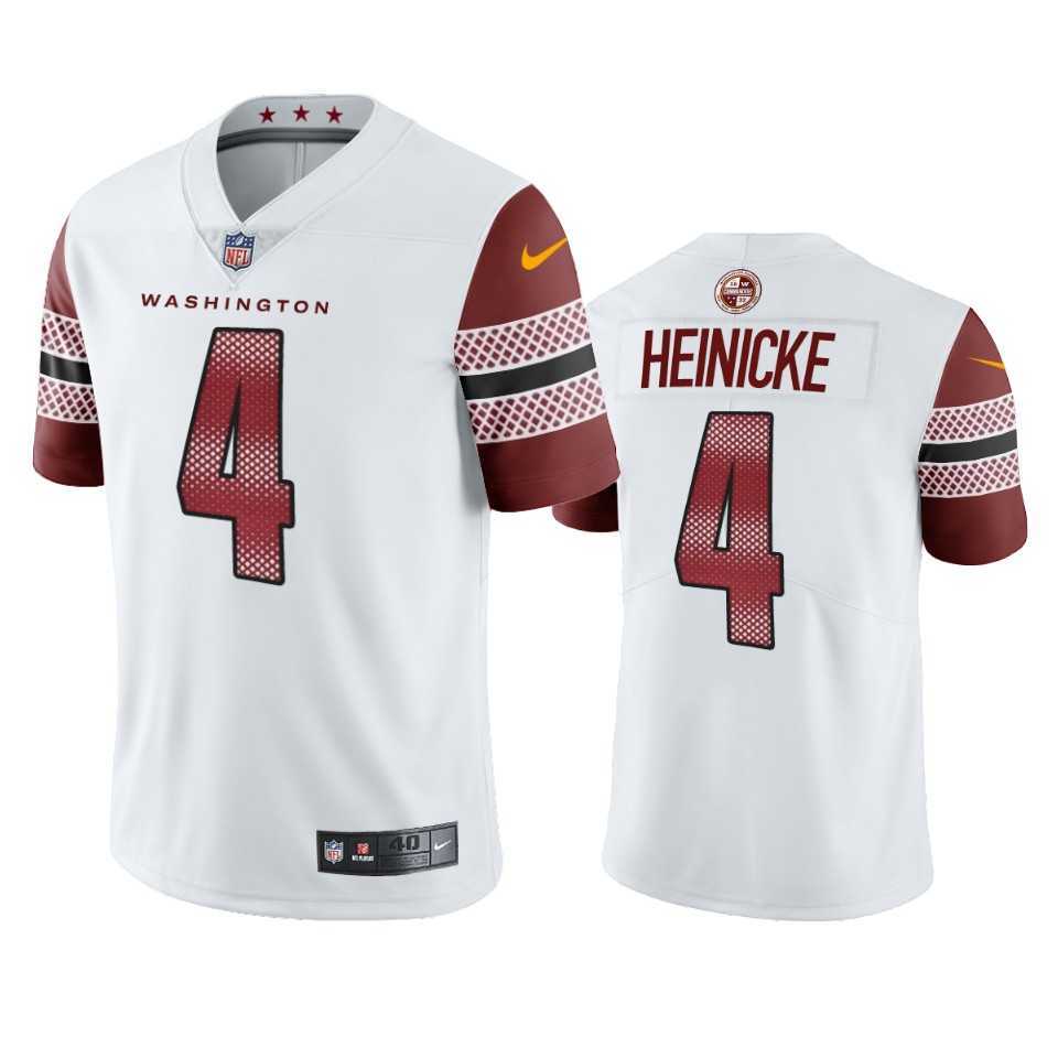 Washington Commanders 4 Taylor Heinicke White Vapor Limited Jersey Dzhi